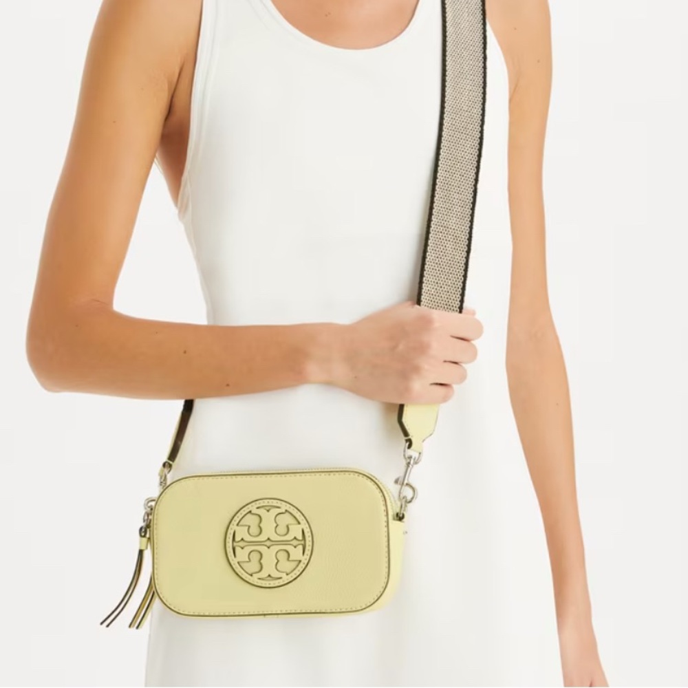 Tory Burch MINI MILLER CROSSBODY BAG Lemon Crossbody Bag